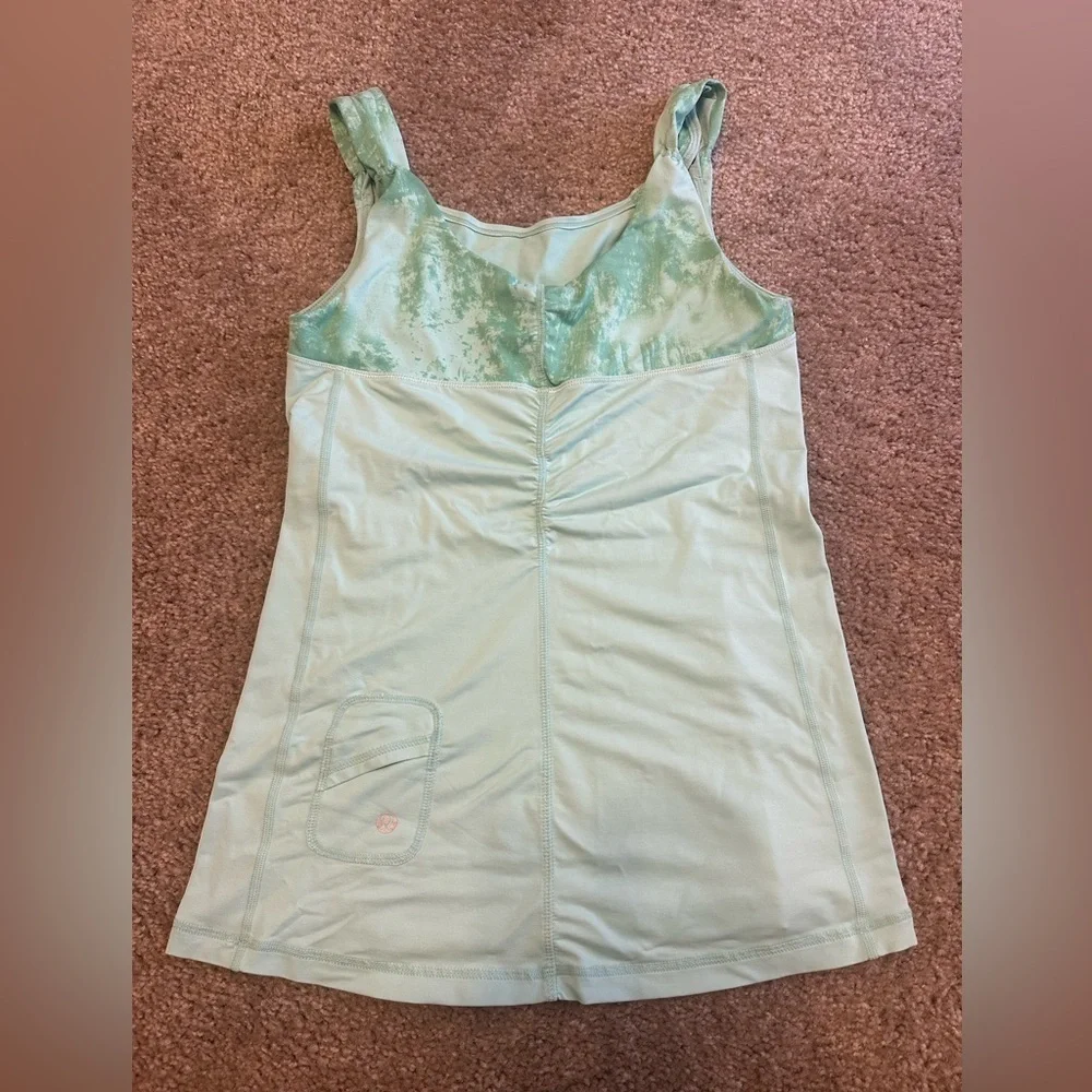 Lululemon Athletica Teal Tank Top With Pocket